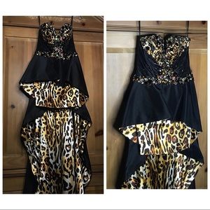 Alyce Paris Leopard Homecoming Dress.